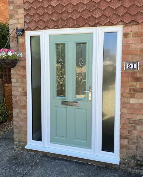 Composite door in Chartwell Green